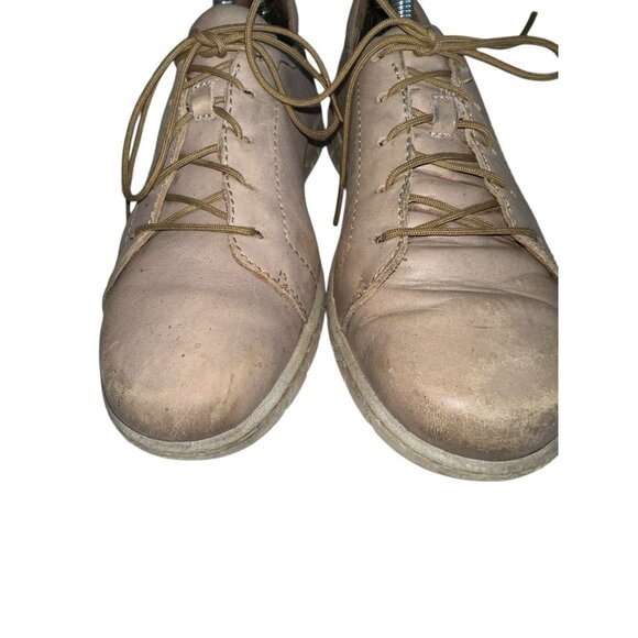 Born Kester Lace Up Oxfords Womens 8 Light Gray Leather Comfort - Picture 3 of 10